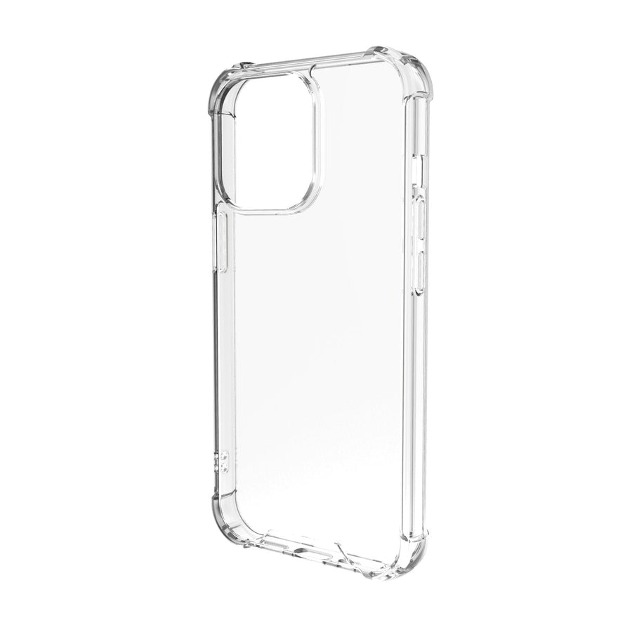 BAYKRON Premium Tough Case for iPhone® 13 Pro 6.1” with Deluxe Nylon Carry Strap - Shockproof and Antibacterial  - Clear