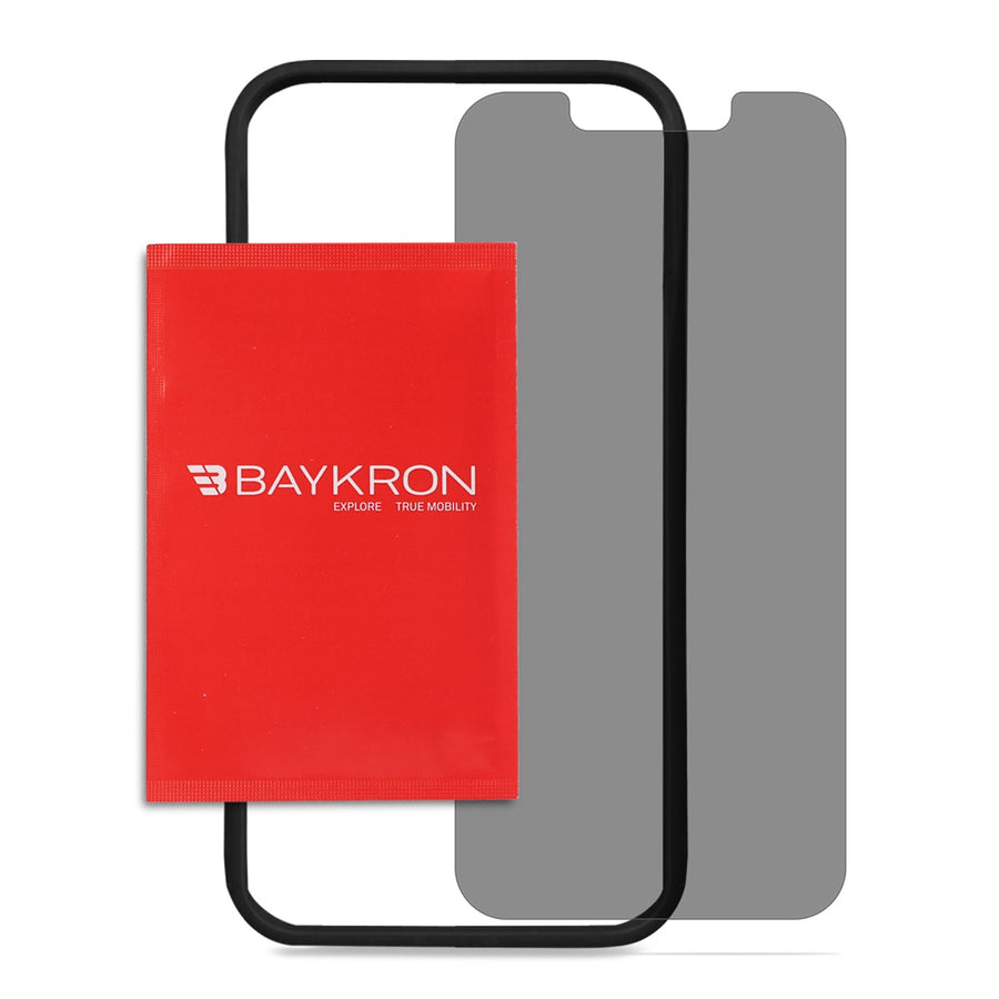 BAYKRON Premium Tempered Glass Privacy Screen Protector for iPhone® 13 Pro Max 6.7" - Edge to Edge Coverage and Antibacterial Protection