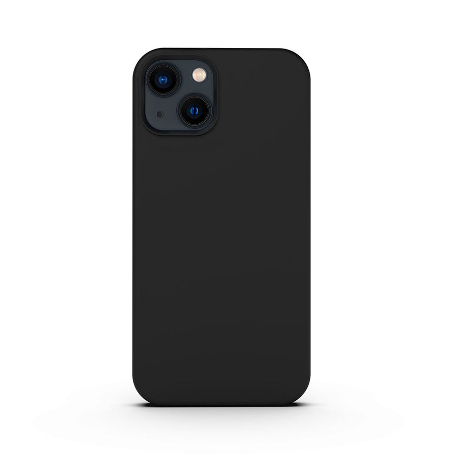 BAYKRON Premium Silicone Case for iPhone® 13 6.1" - Shockproof, Smooth Soft Touch Finish with Antibacterial Coating - Black