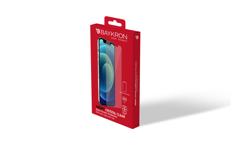 BAYKRON Smart Line Crystal Clear Screen Protector for iPhone® 12 Pro Max, with with Easy Applicator Tray