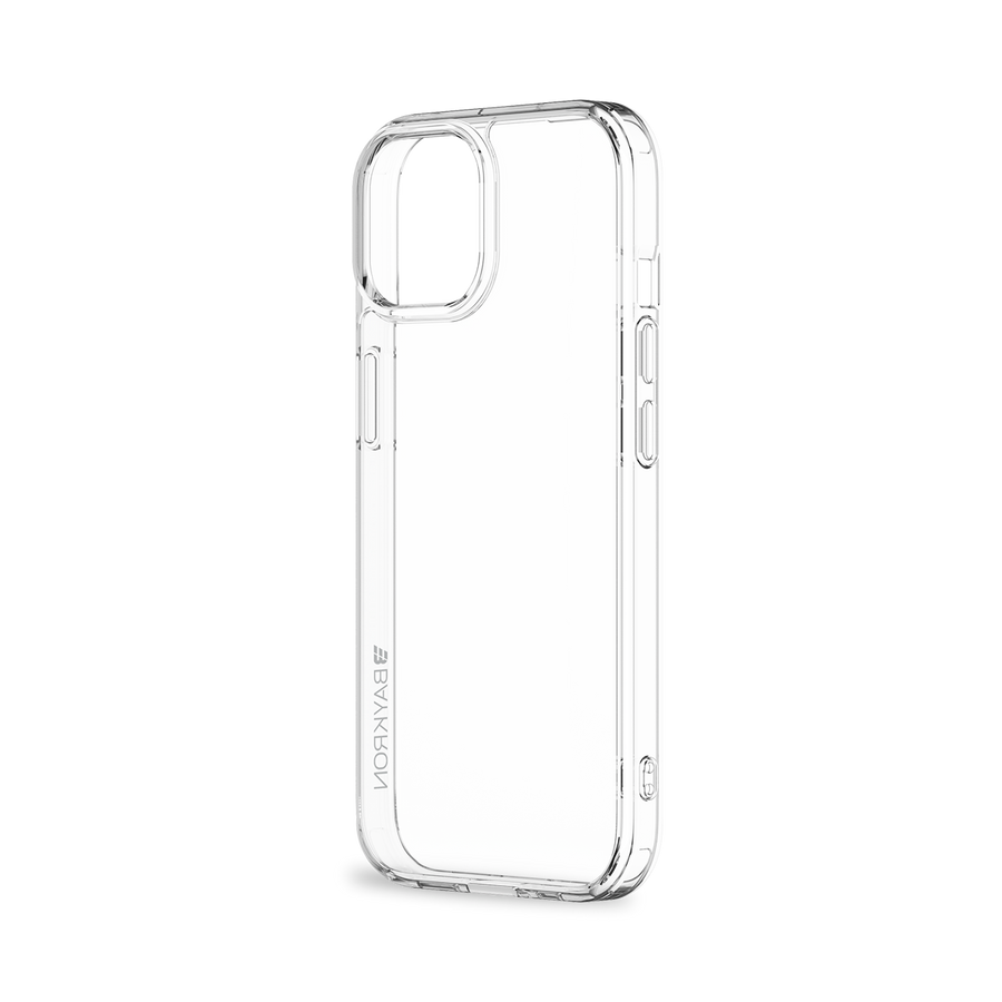 BAYKRON Premium Slim Case for iPhone® 15 Plus 6.7" with Air Cushion Shockproof Protection - Clear