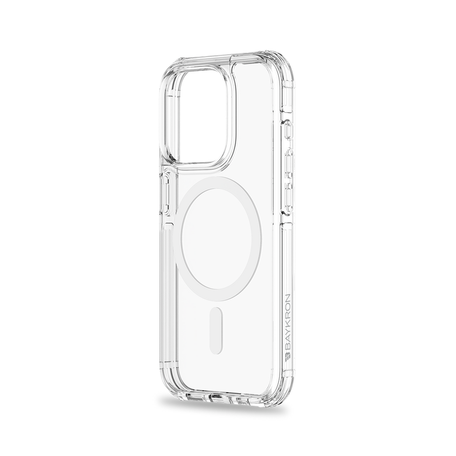 BAYKRON Premium AirTek Pro Case for iPhone® 15 Pro Max 6.7" with Air Cushion Shockproof Protection - Clear